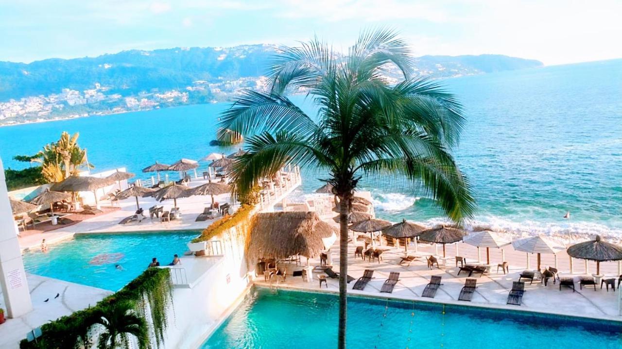 Suite En Torres Gemelas A Pie De Playa 611 Acapulco Exteriér fotografie